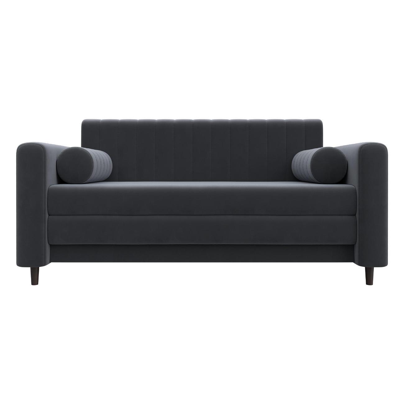 Диван Лига Диванов Лига-070 (полностью велюр SEVEN 17 серый) 129746