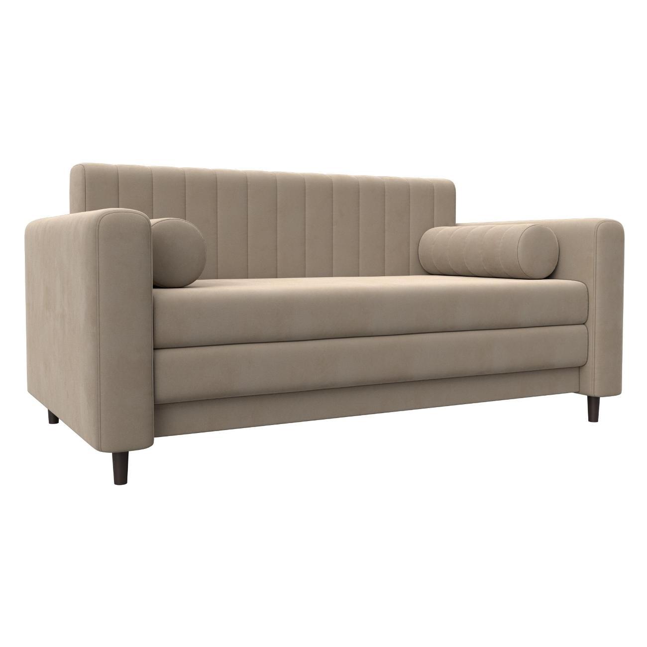 Диван Лига Диванов Лига-070 (полностью велюр SEVEN 729 бежевый) 129743