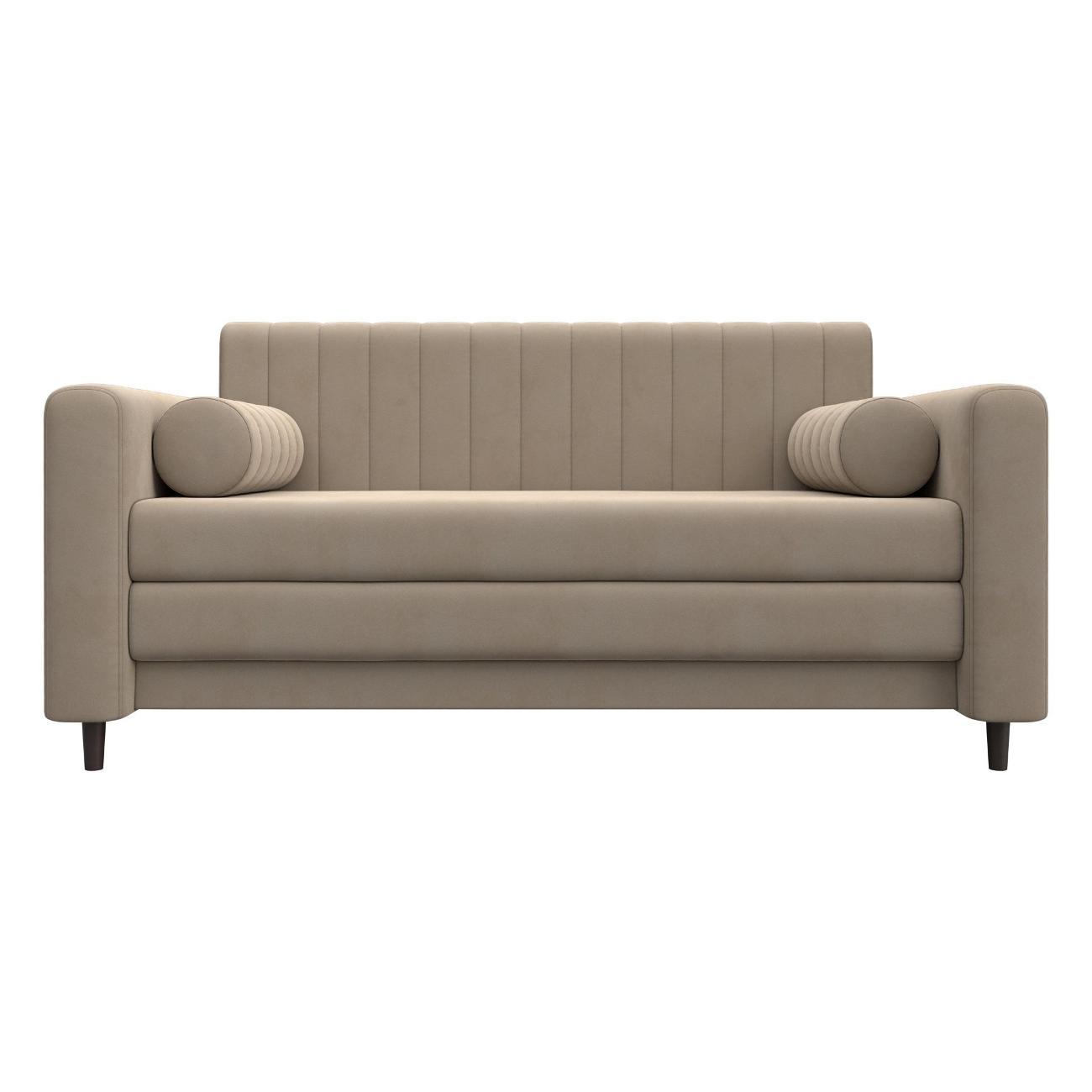 Диван Лига Диванов Лига-070 (полностью велюр SEVEN 729 бежевый) 129743