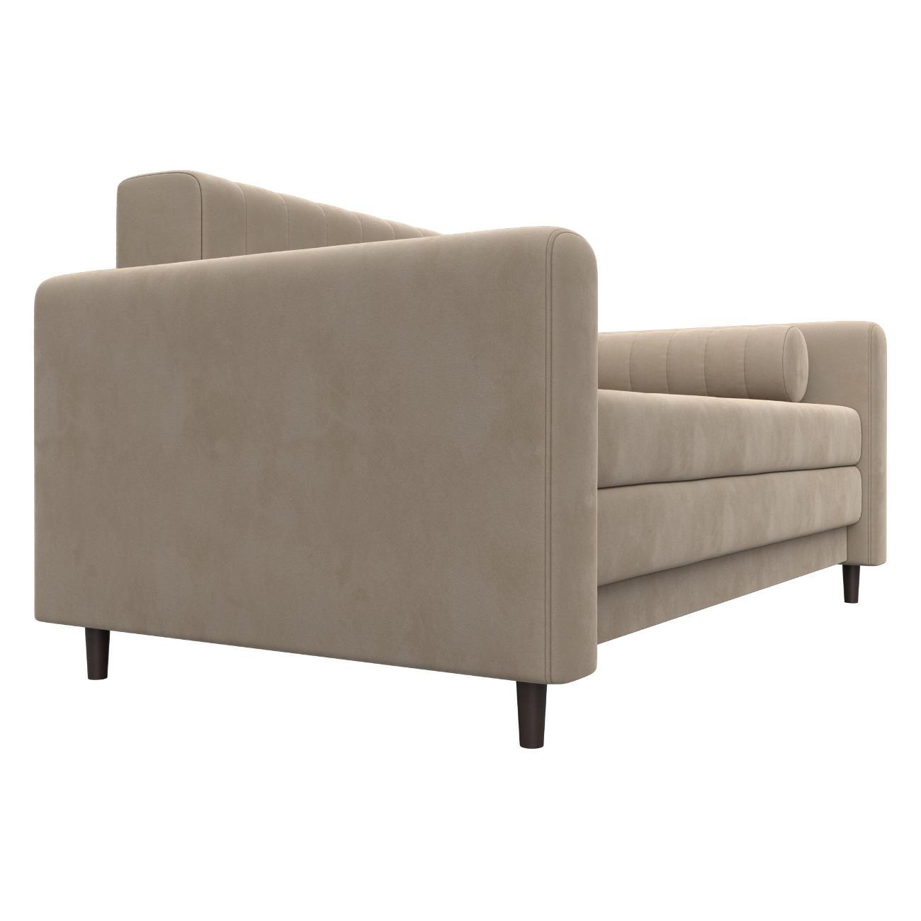 Диван Лига Диванов Лига-070 (полностью велюр SEVEN 729 бежевый) 129743