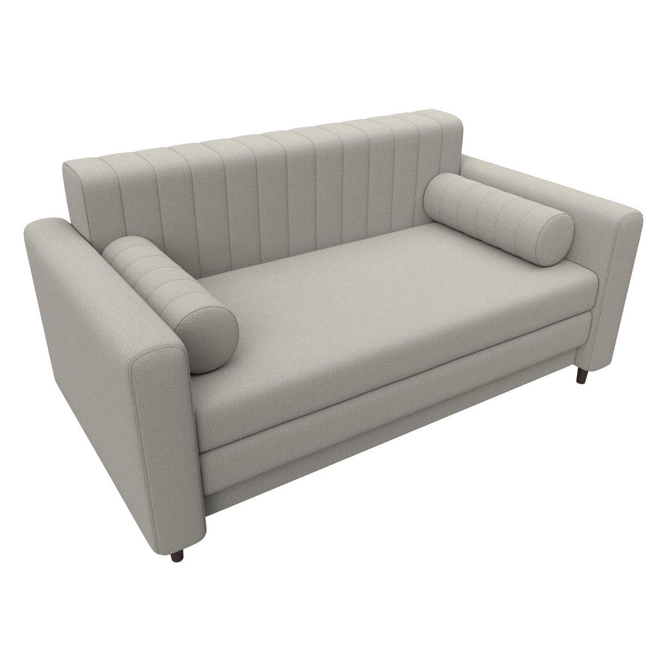 Диван Лига Диванов Лига-070 (полностью рогожка Амур 02 бежевый) 129645