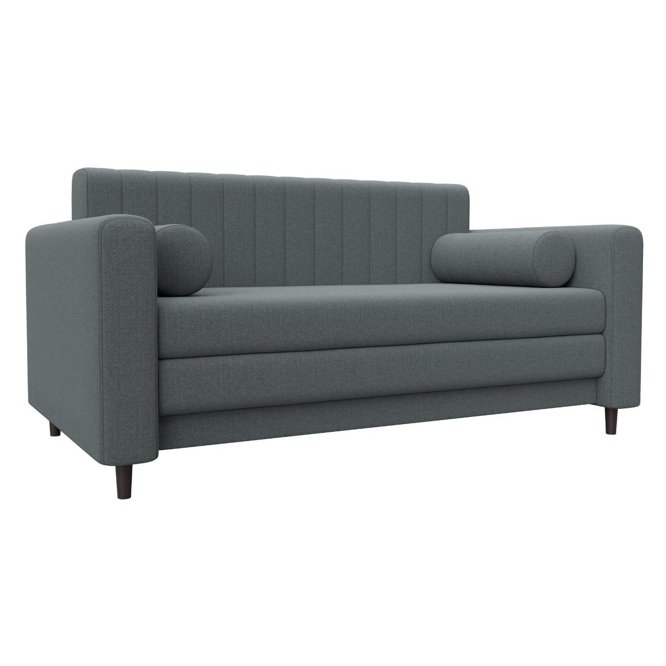 Диван Лига Диванов Лига-070 (полностью рогожка Амур 07 серый) 129647