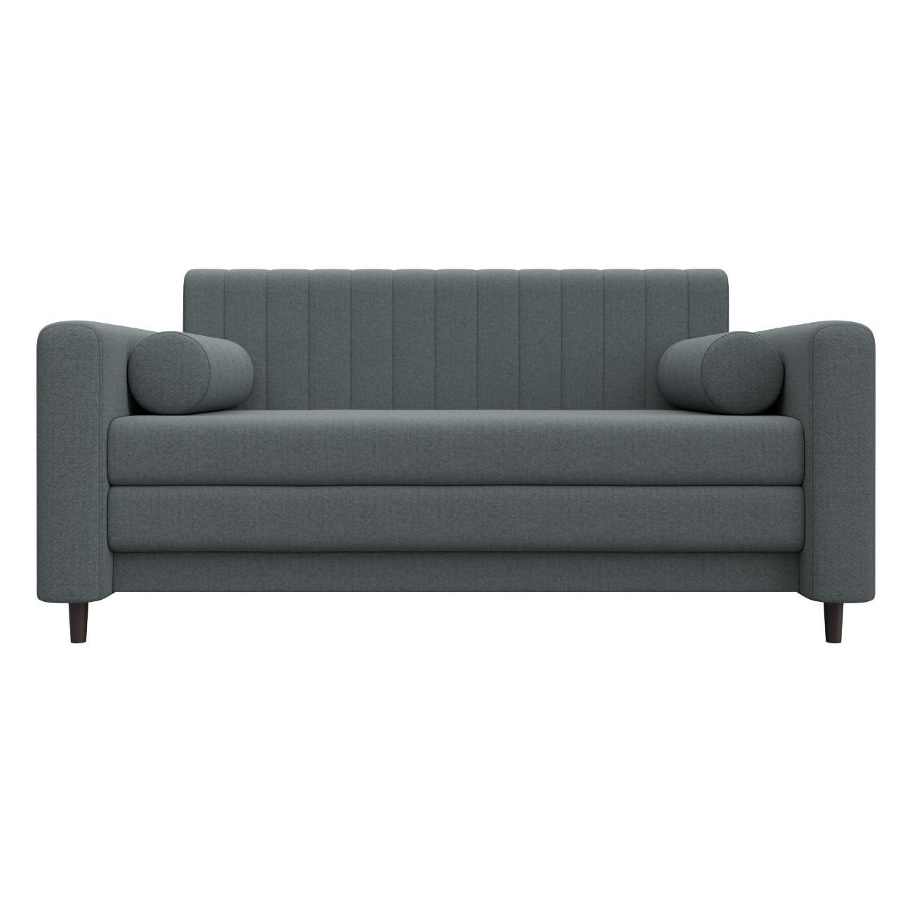 Диван Лига Диванов Лига-070 (полностью рогожка Амур 07 серый) 129647