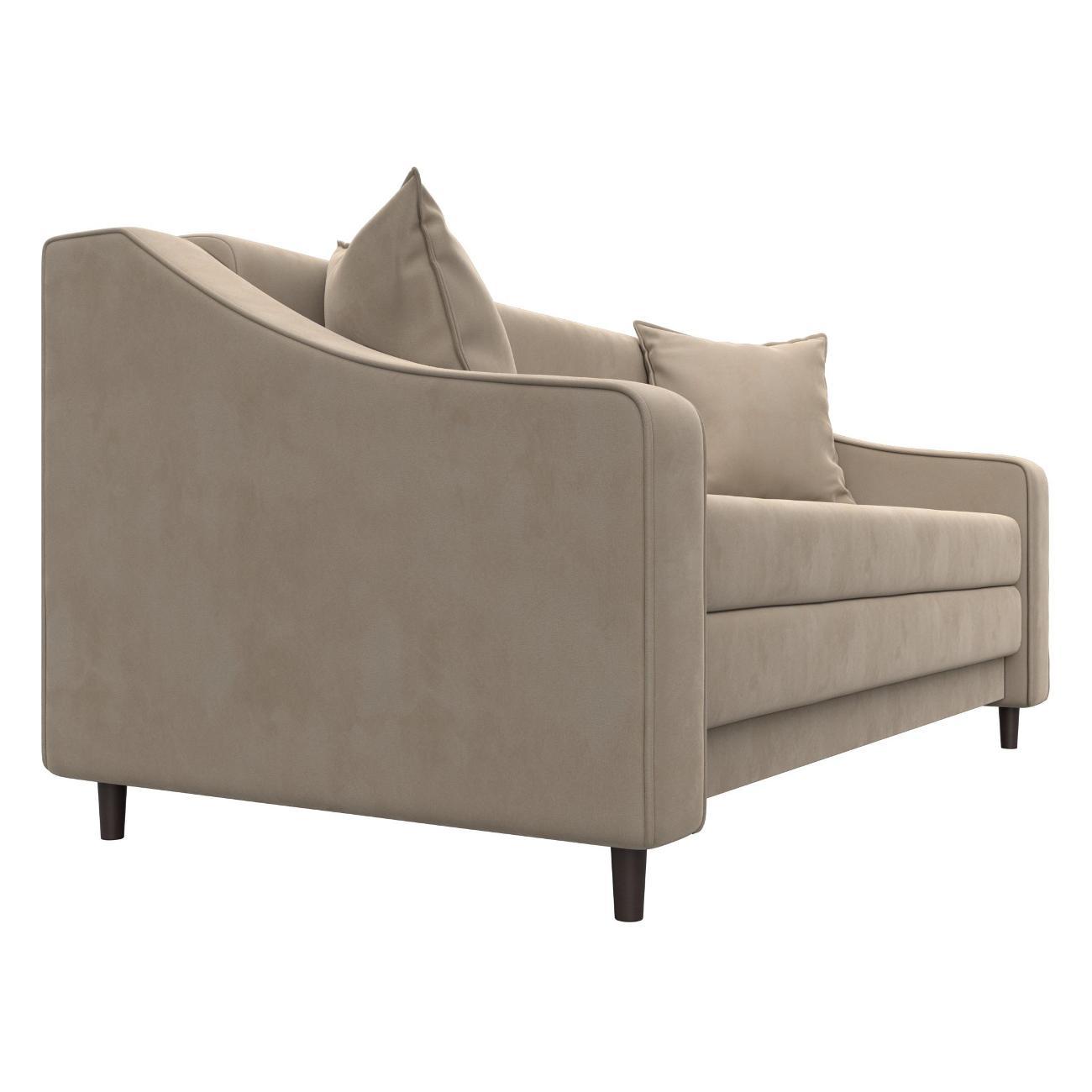 Диван Лига Диванов Лига-071 (полностью велюр SEVEN 729 бежевый) 129763