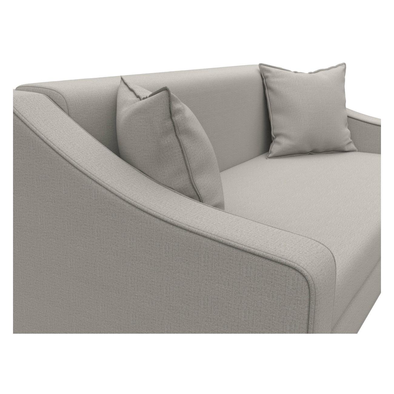 Диван Лига Диванов Лига-071 (полностью рогожка Амур 02 бежевый) 129650