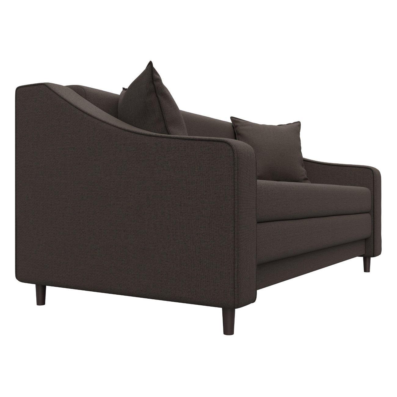 Диван Лига Диванов Лига-071 (полностью рогожка Амур 05 коричневый) 129651