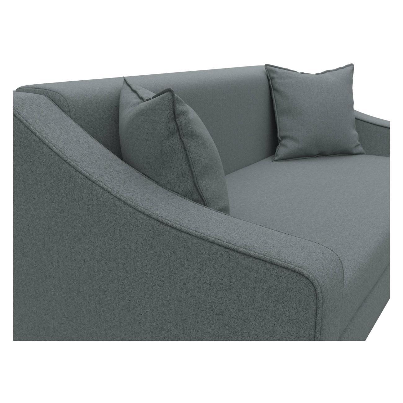 Диван Лига Диванов Лига-071 (полностью рогожка Амур 07 серый) 129652