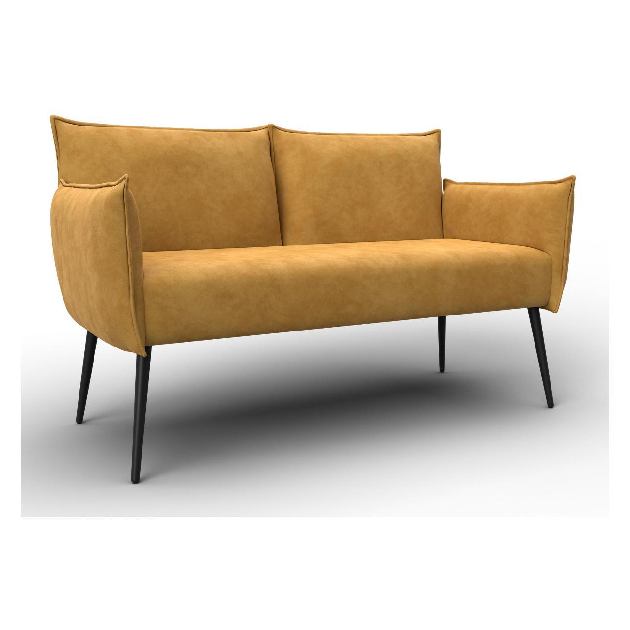 Диван Лига Диванов Лига-083 (полностью велюр BRUT 10 желтый) 131075