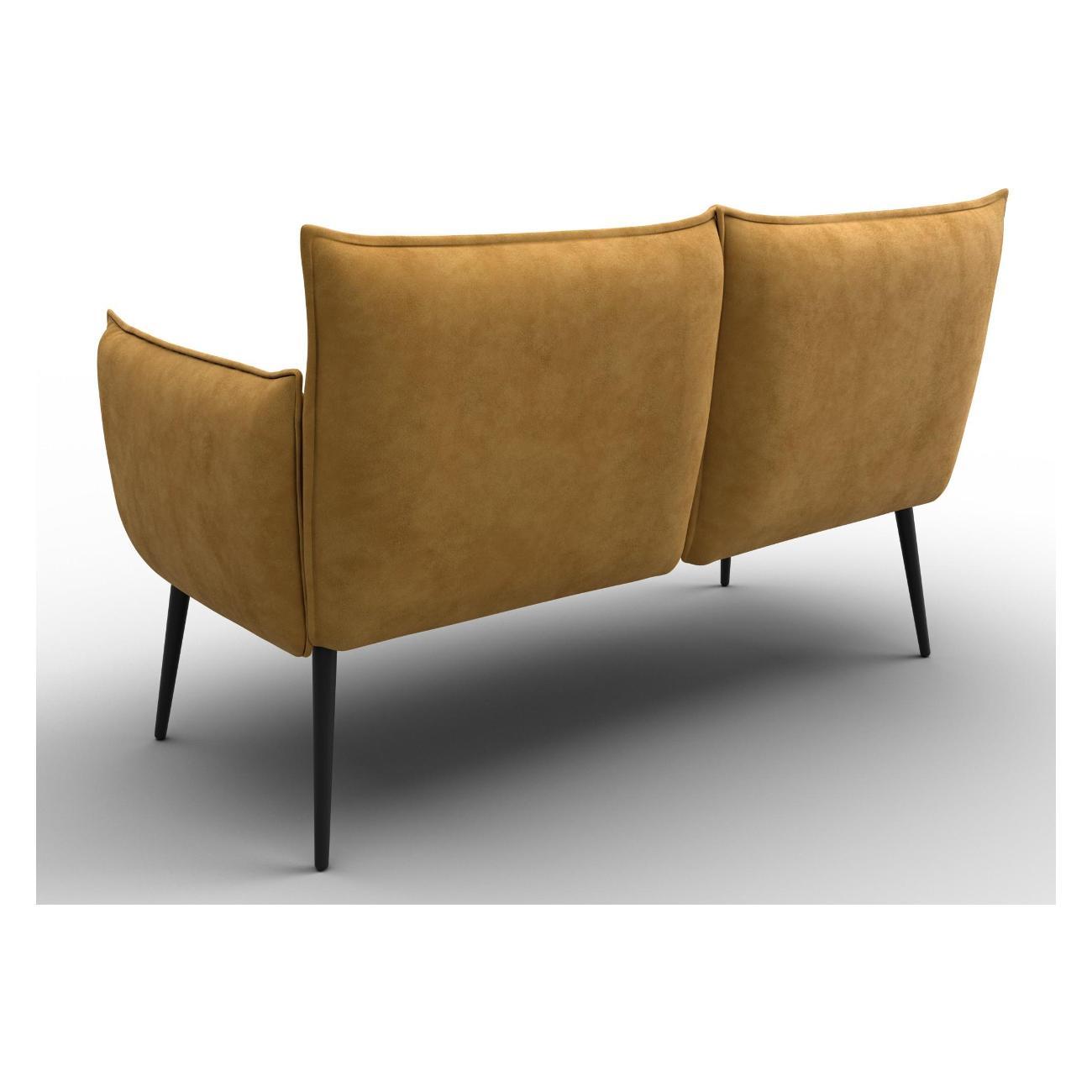 Диван Лига Диванов Лига-083 (полностью велюр BRUT 10 желтый) 131075