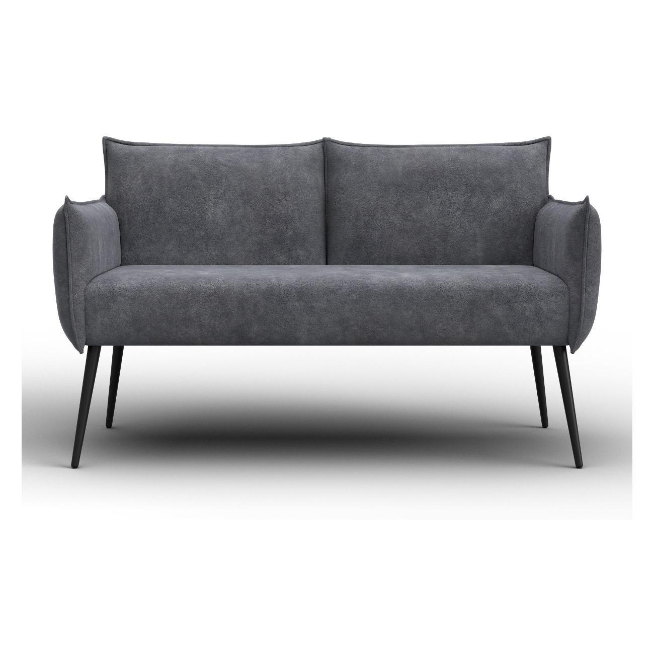 Диван Лига Диванов Лига-083 (полностью велюр BRUT 16 темно-серый) 131076