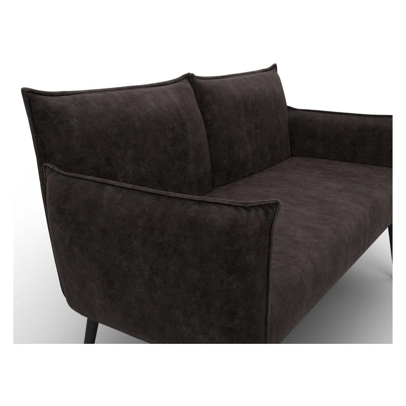 Диван Лига Диванов Лига-083 (полностью велюр BRUT 17 коричневый) 131079