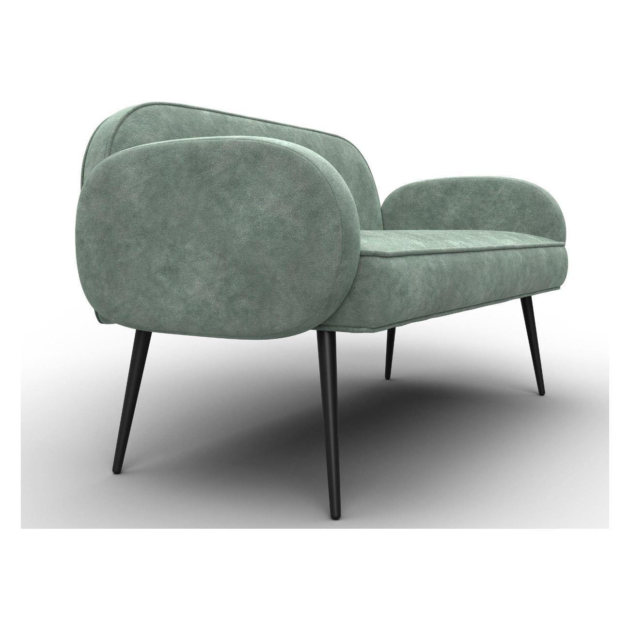 Диван Лига Диванов Лига-086 (полностью велюр BRUT 08 зеленый) 131096