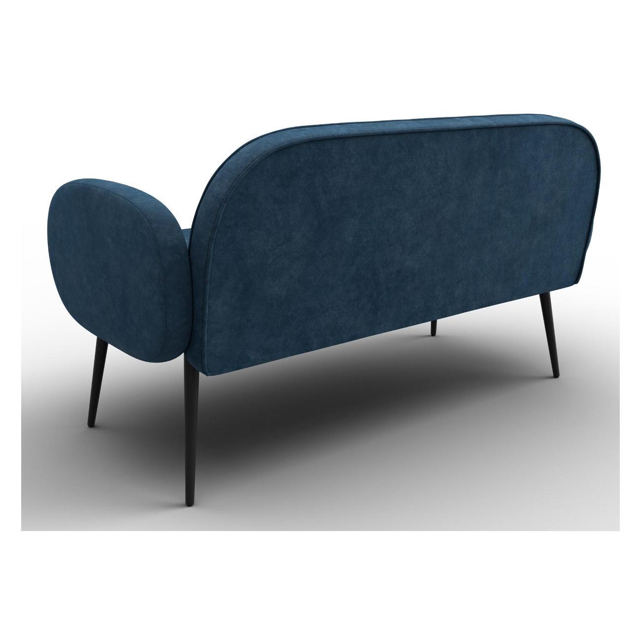 Диван Лига Диванов Лига-086 (полностью велюр BRUT 11 синий) 131097