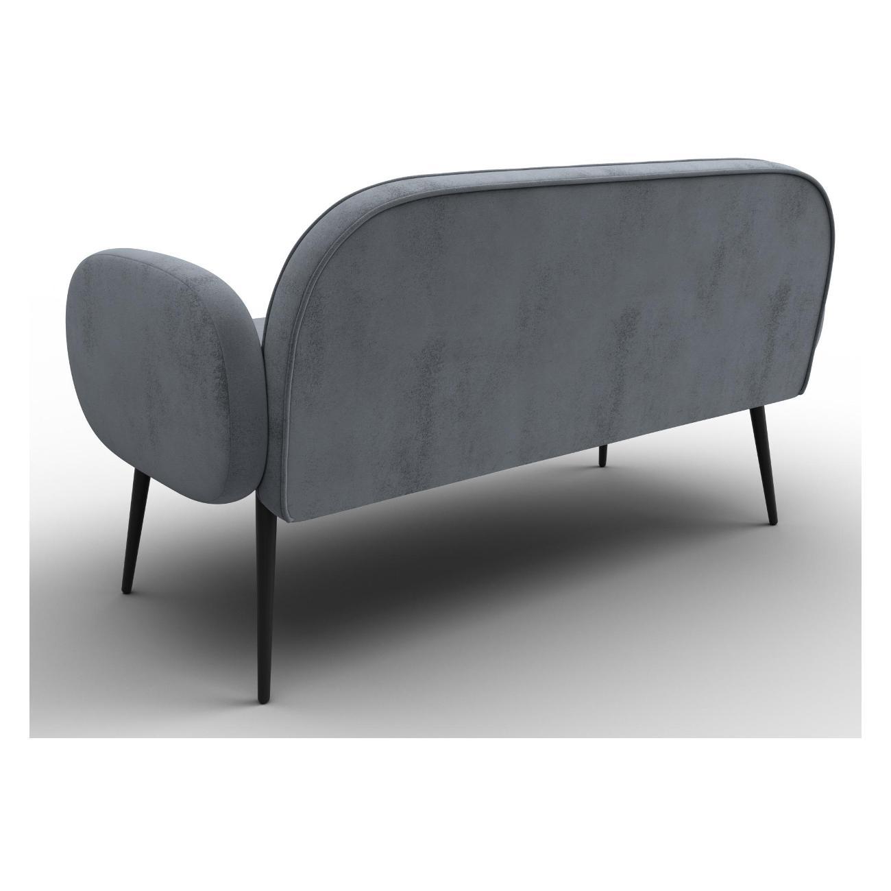 Диван Лига Диванов Лига-086 (полностью велюр TOWER 10 серый) 131092