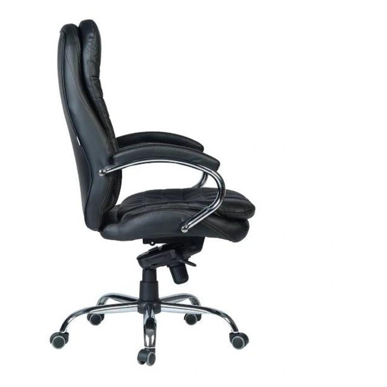 Кресло руководителя KingStyle SHL-5 Katana PU Chrome (экокожа, черный)