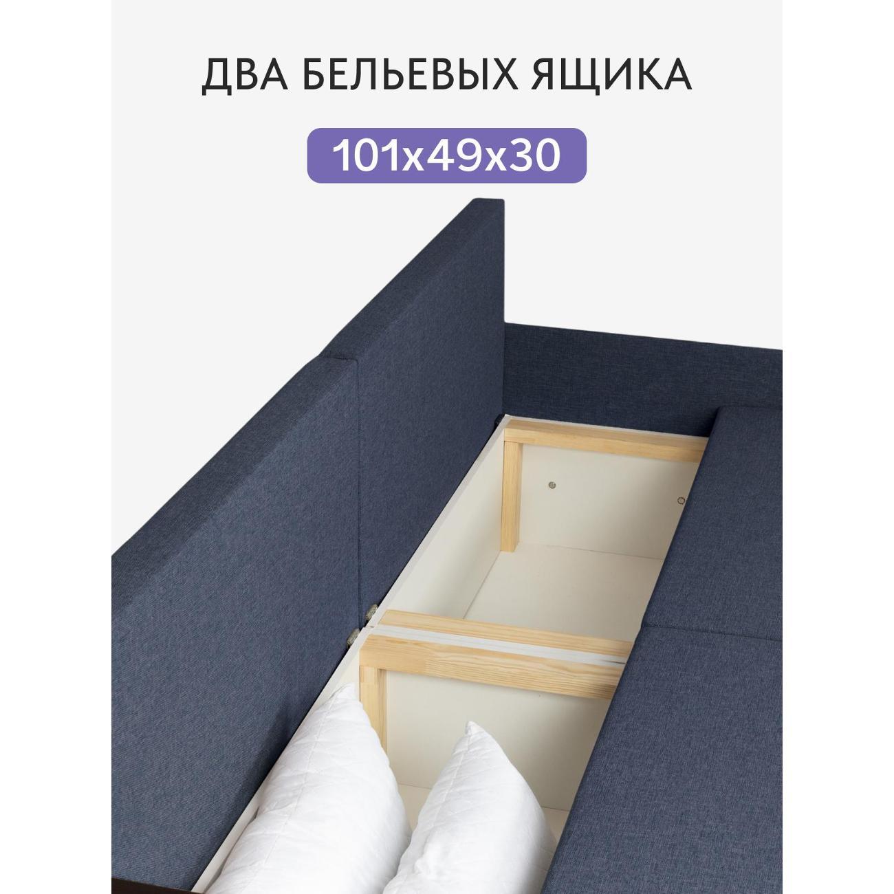 Диван Divan24 Орландо, синий (модерно 05),