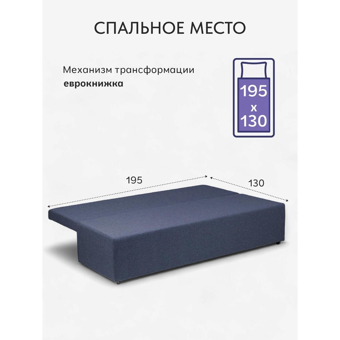 Диван Divan24 Турин лайт синий (Модерно 05)