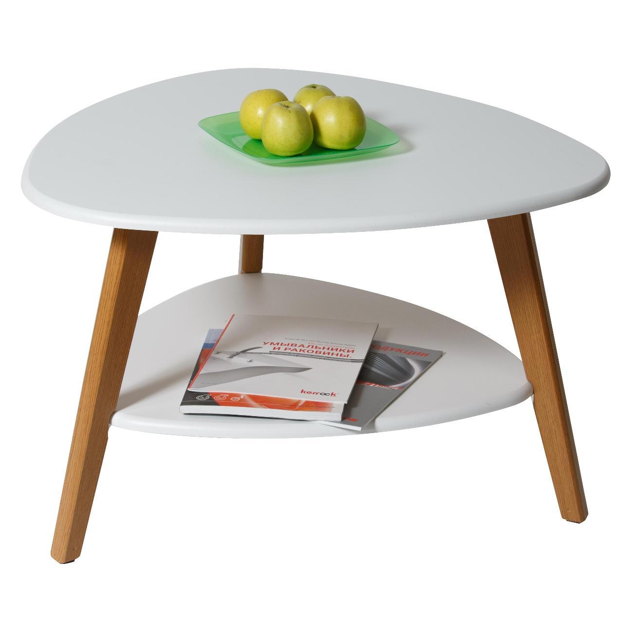 Стол журнальный Калифорния Бруклин белый