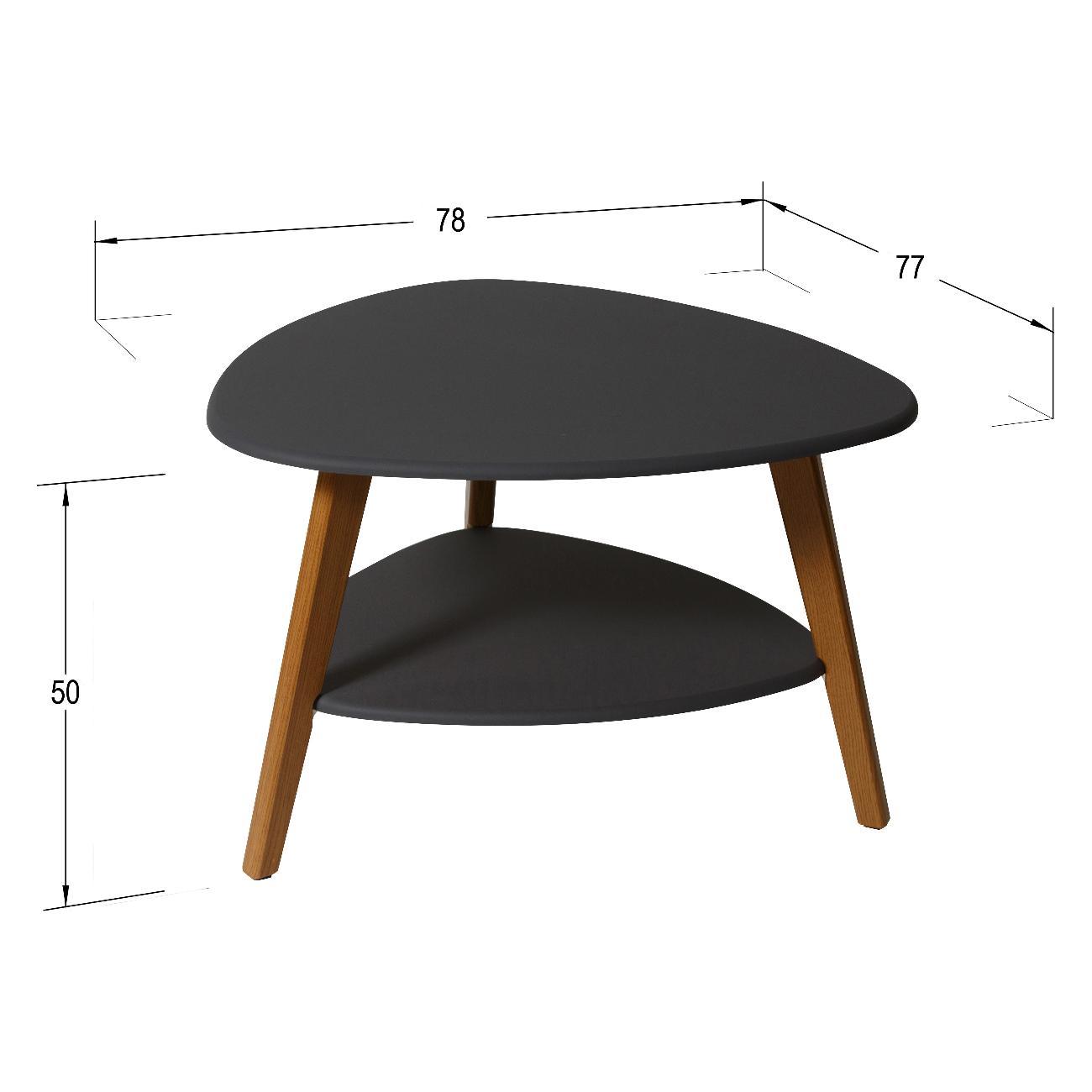 Стол журнальный Калифорния Бруклин графит