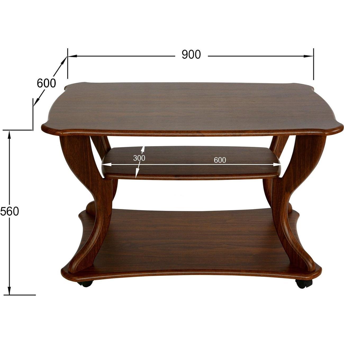 Стол журнальный Калифорния Маэстро СЖ-02 орех