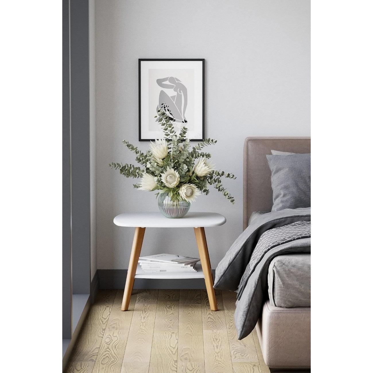 Стол журнальный Калифорния Хадсон белый