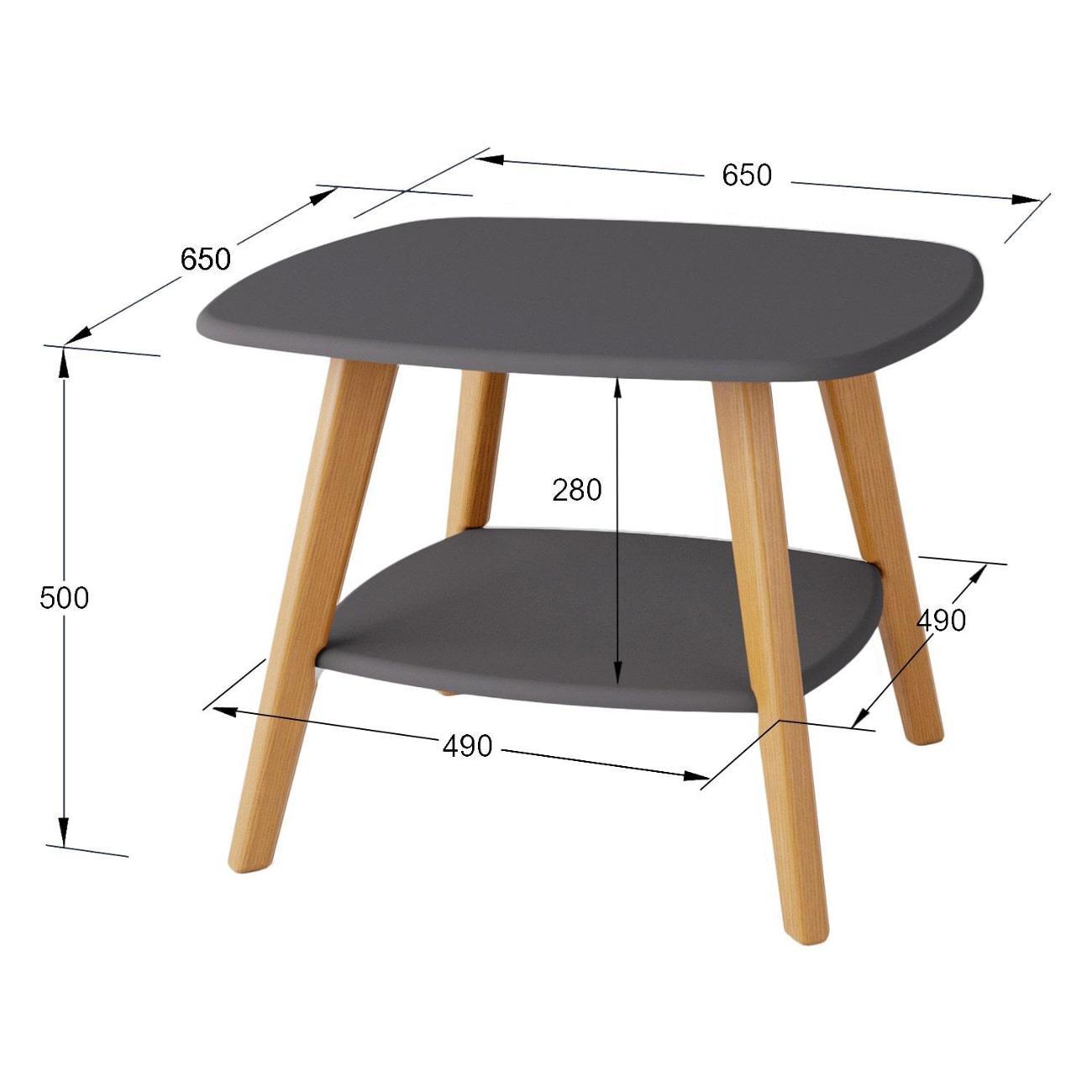 Стол журнальный Калифорния Хадсон графит