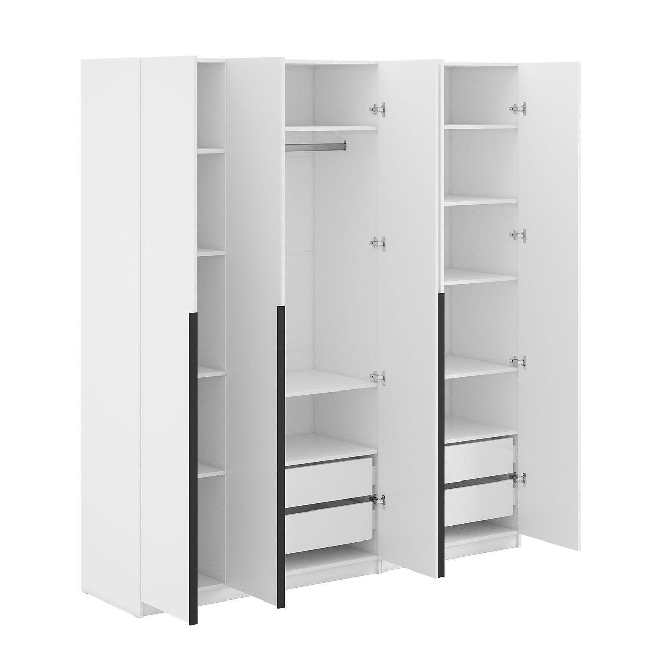 Шкаф Правила мебели Сеул белый (182509)