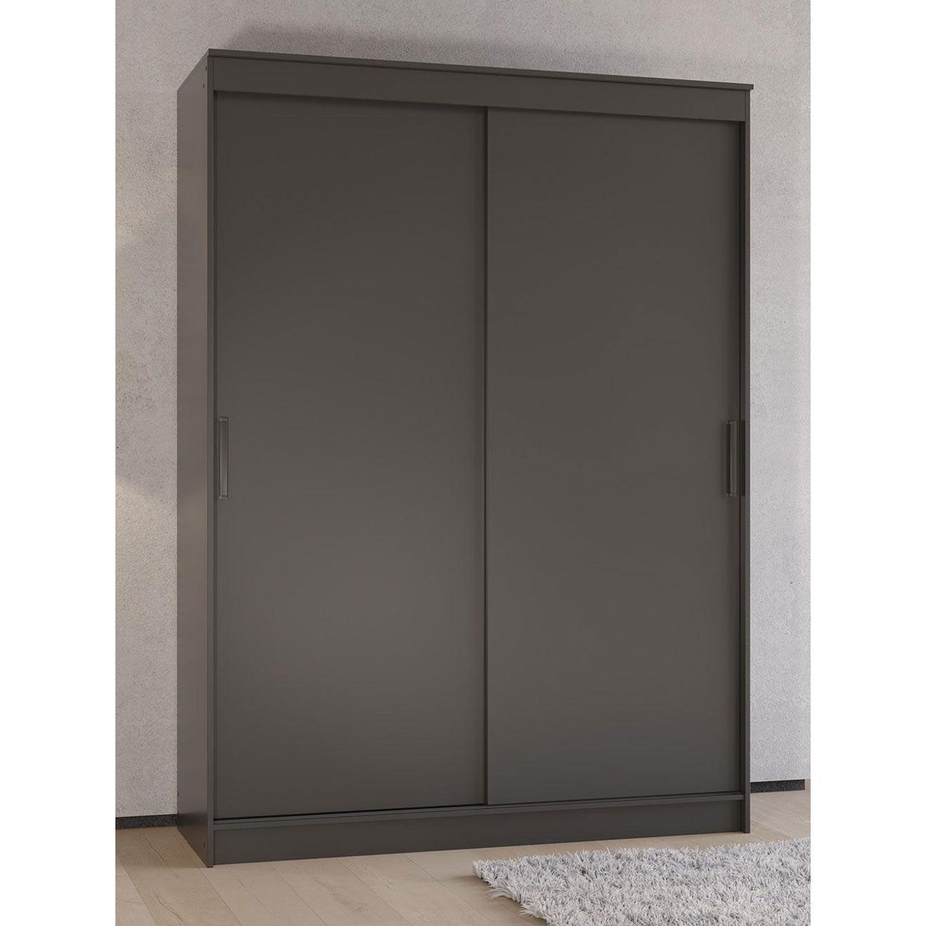 Шкаф Правила мебели Гранд с ящиками, с полками, со штангой для одежды, 160.2х61.5х220 см, Графит
