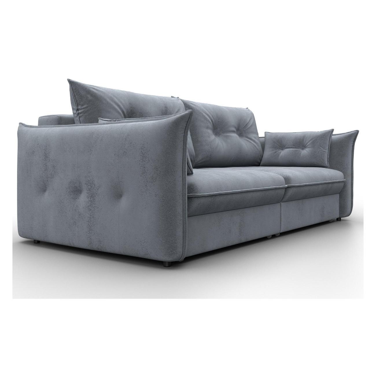 Диван Лига Диванов Лига-100 НПБ(полностью велюр TOWER 10 серый) 133656