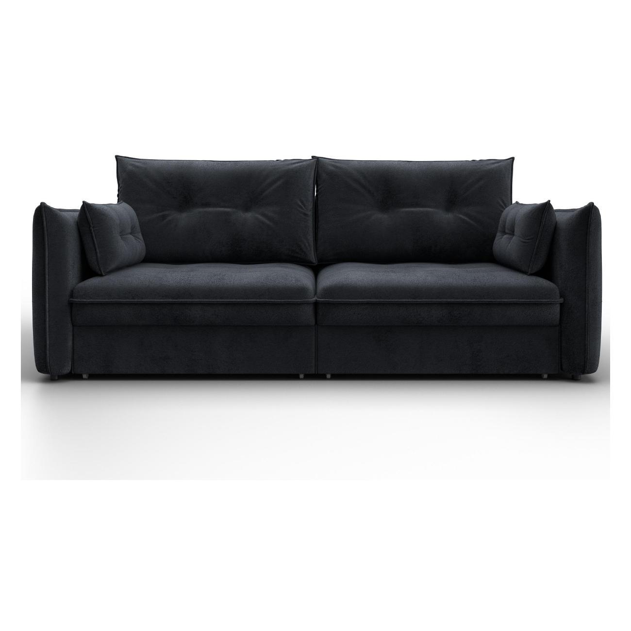 Диван Лига Диванов Лига-100 НПБ(полностью велюр TOWER 11 темно-серый) 133657