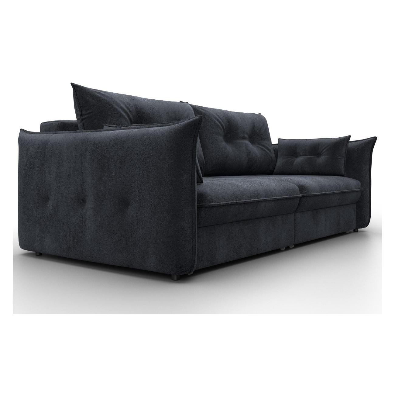 Диван Лига Диванов Лига-100 НПБ(полностью велюр TOWER 11 темно-серый) 133657