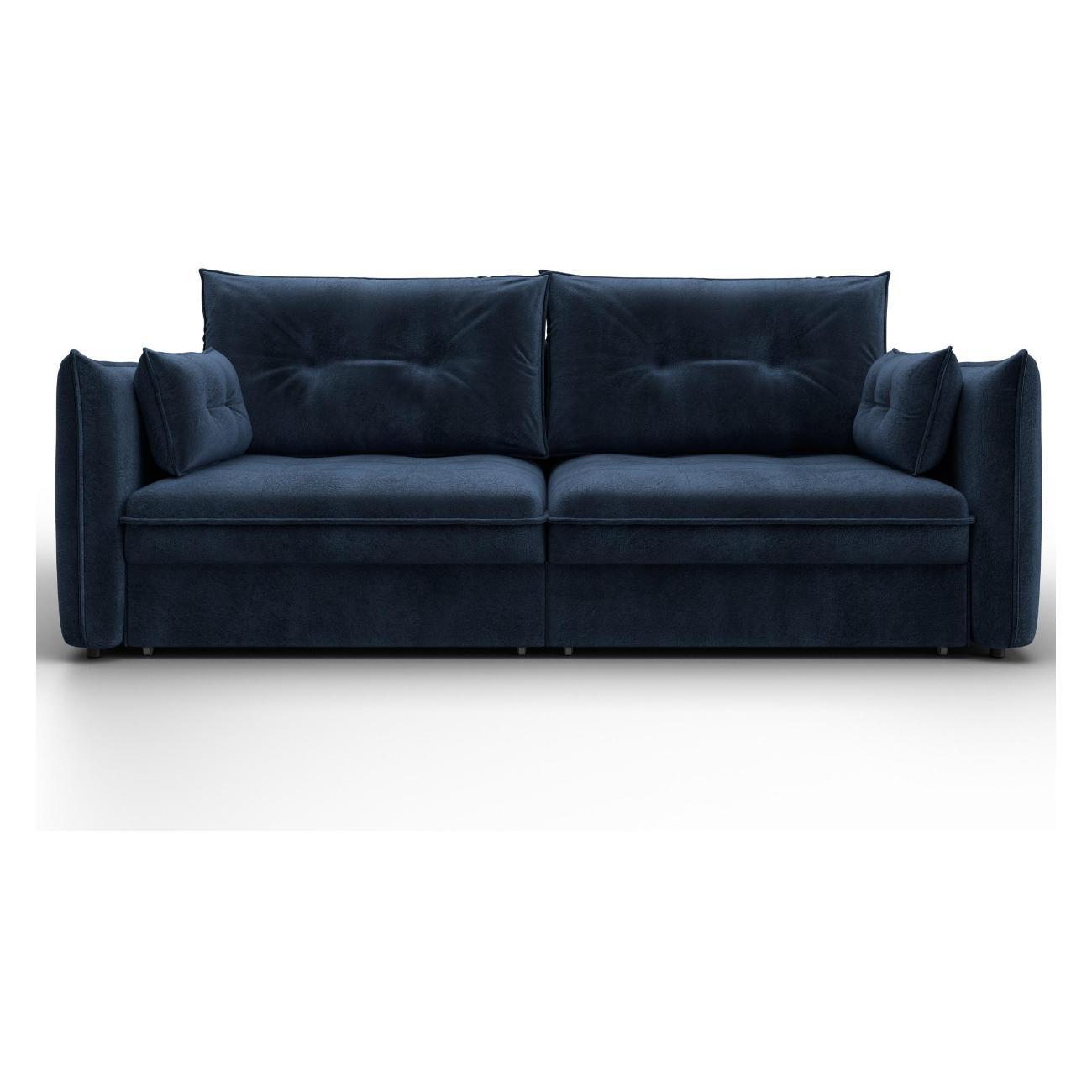 Диван Лига Диванов Лига-100 НПБ(полностью велюр TOWER 13 синий) 133655