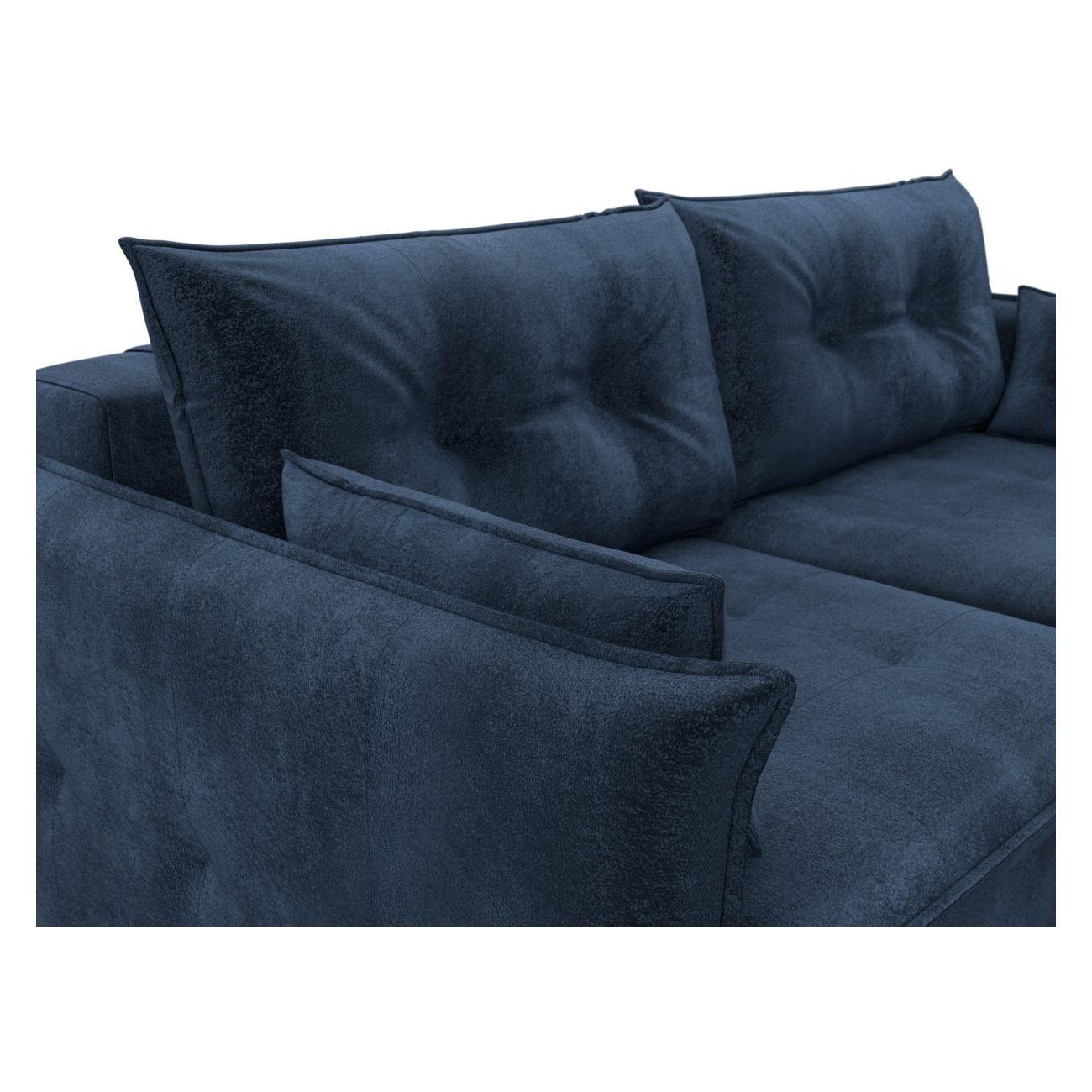 Диван Лига Диванов Лига-100 НПБ(полностью велюр TOWER 13 синий) 133655