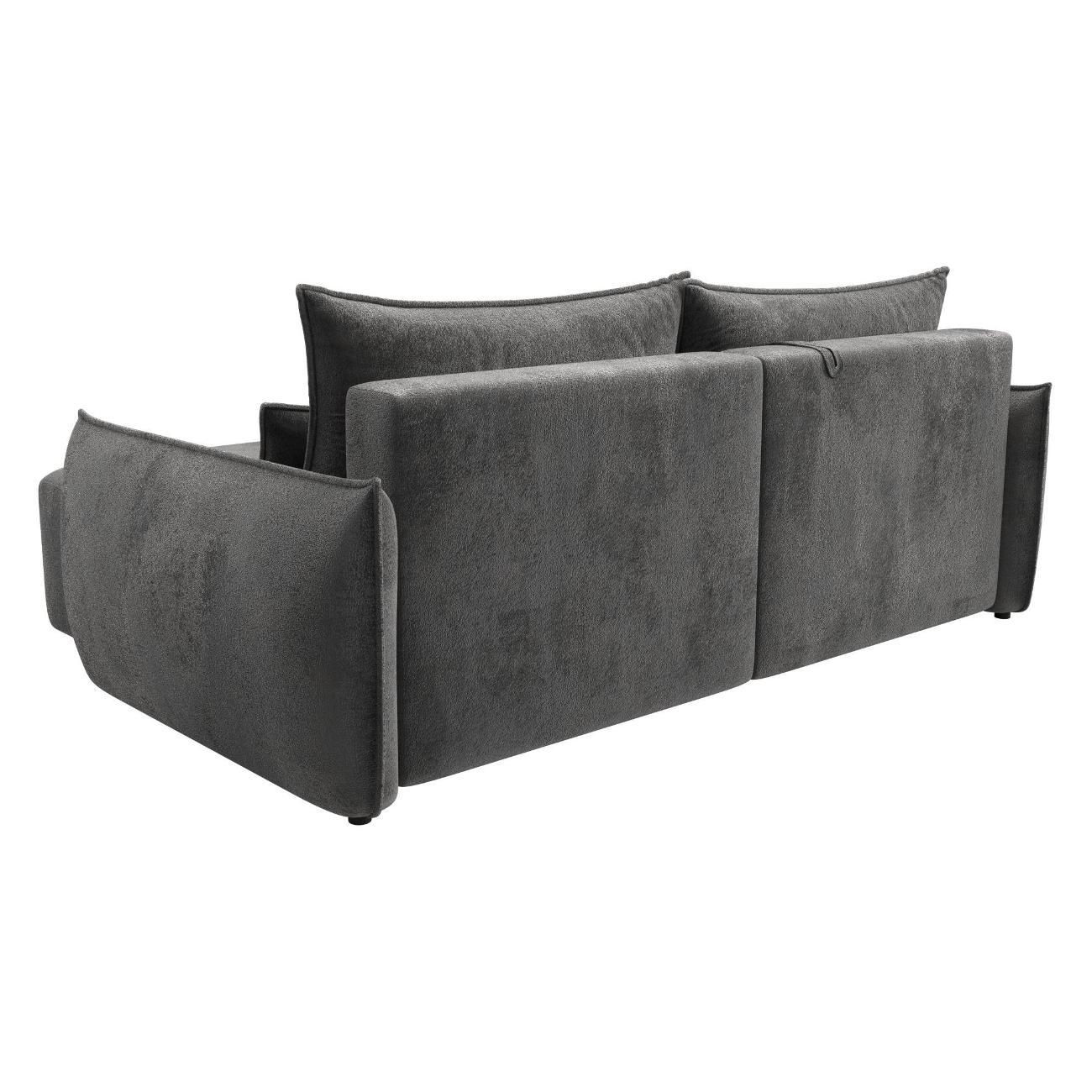 Диван Лига Диванов Лига-051 НПБ угол универсальный (полностью велюр TOWER 10 серый) 128654