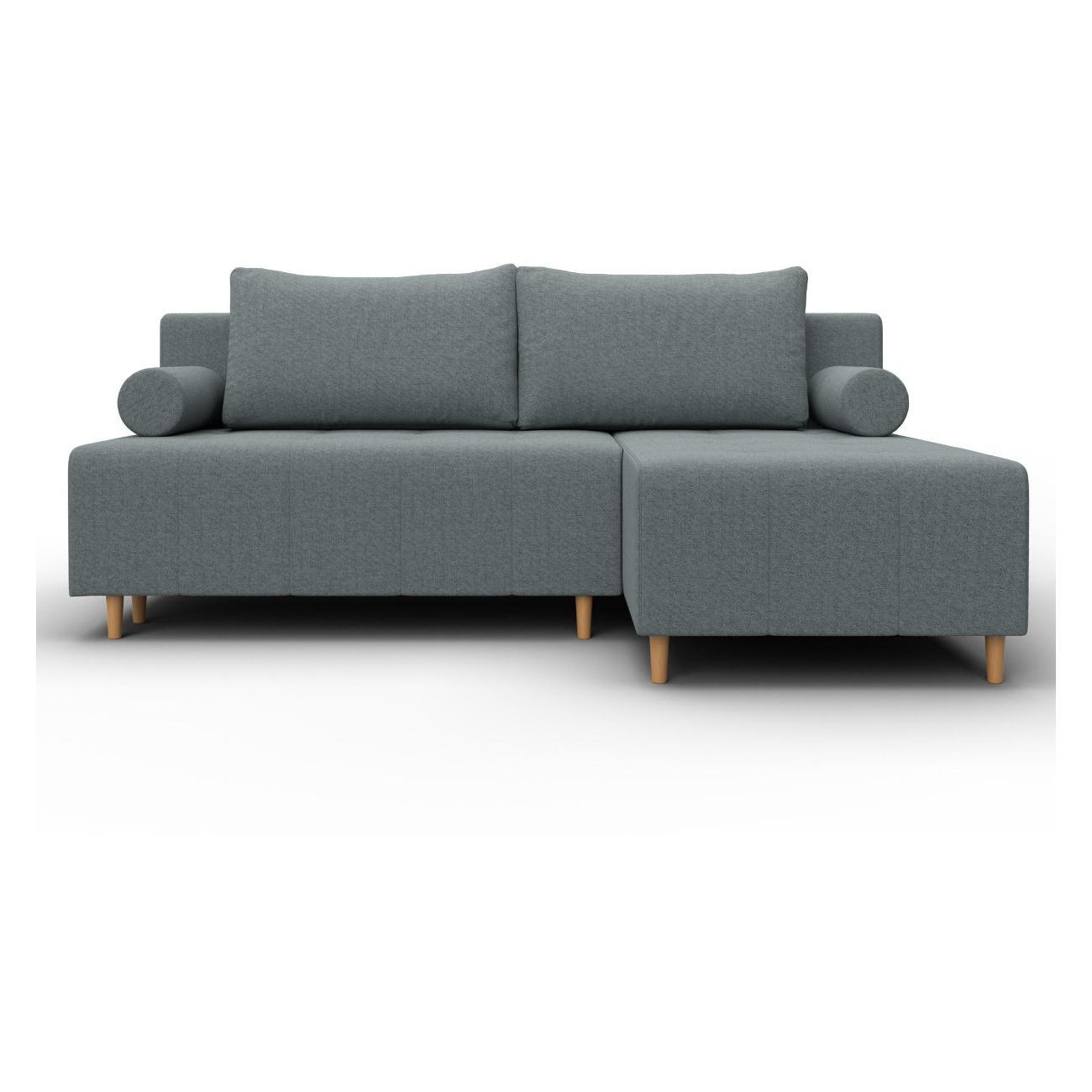 Диван Лига Диванов Лига-102 угол универсальный (полностью рогожка Амур 07 серый)