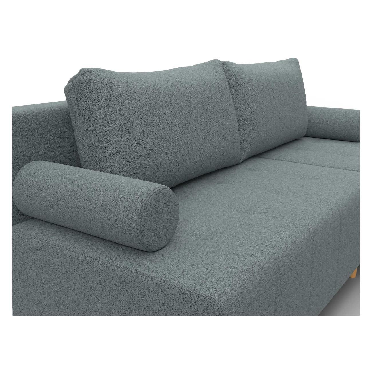 Диван Лига Диванов Лига-102 угол универсальный (полностью рогожка Амур 07 серый)