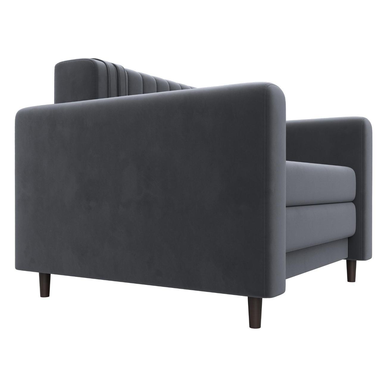 Диван Лига Диванов Лига-070 (полностью велюр SEVEN 17 серый)