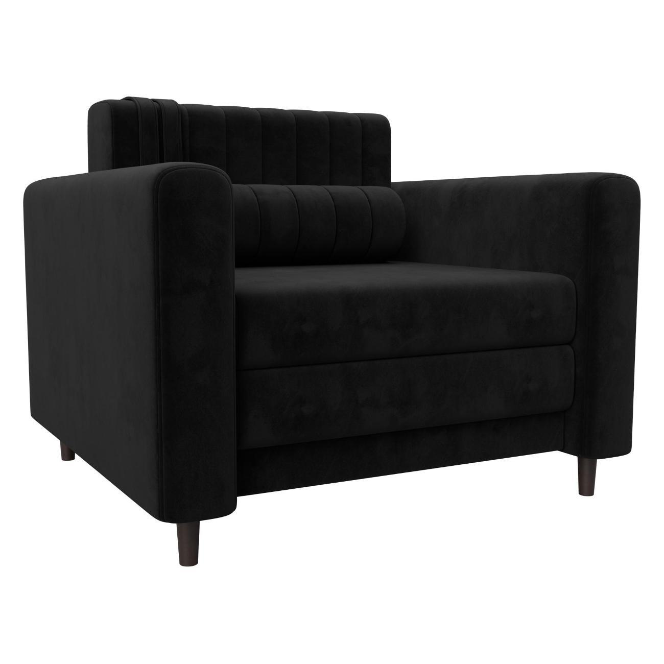 Диван Лига Диванов Лига-070 (полностью велюр SEVEN 35 черный)