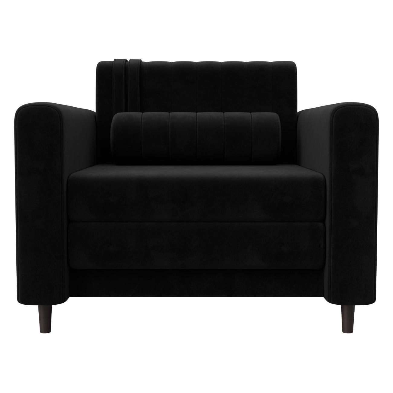 Диван Лига Диванов Лига-070 (полностью велюр SEVEN 35 черный)