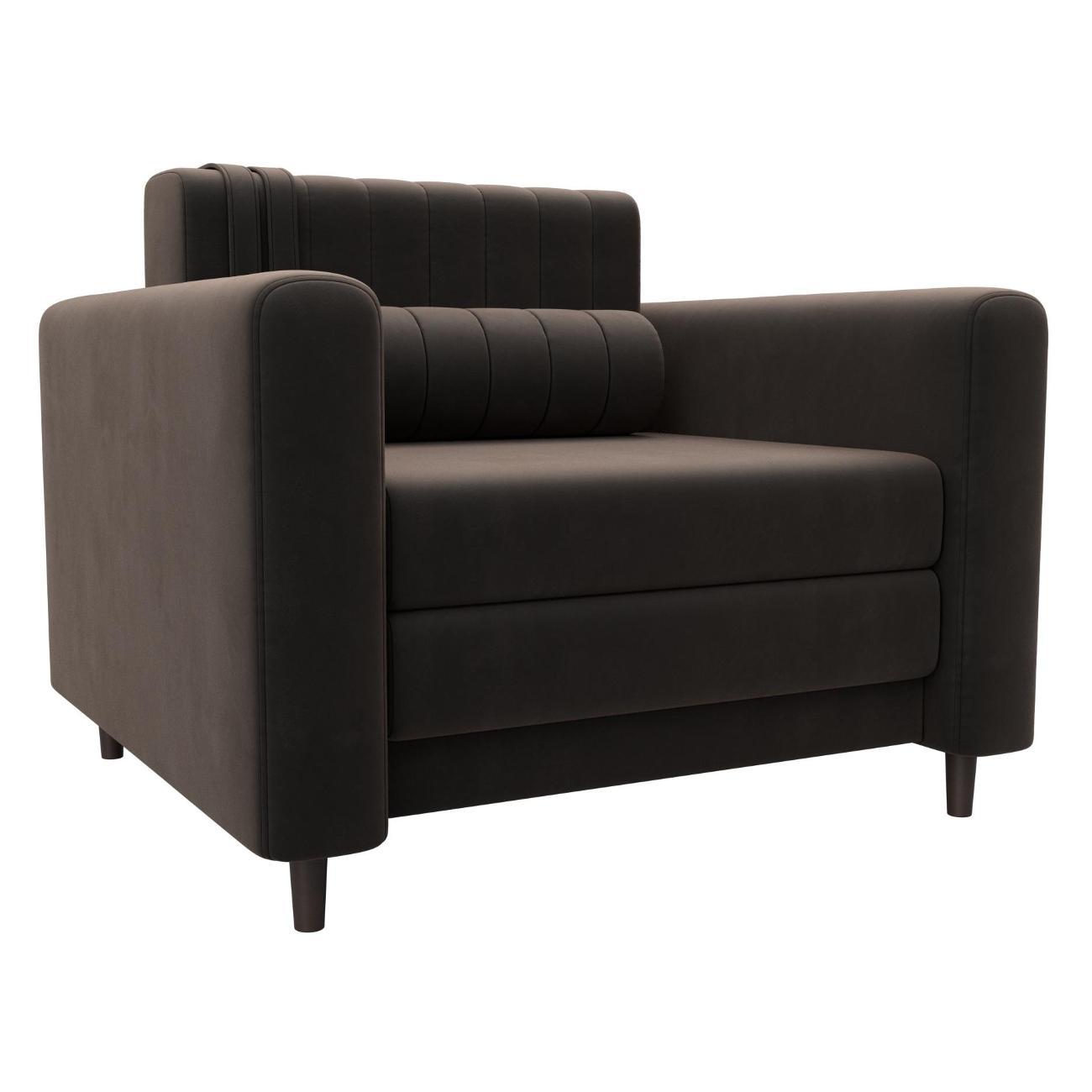 Диван Лига Диванов Лига-070 (полностью велюр SEVEN 727 коричневый)