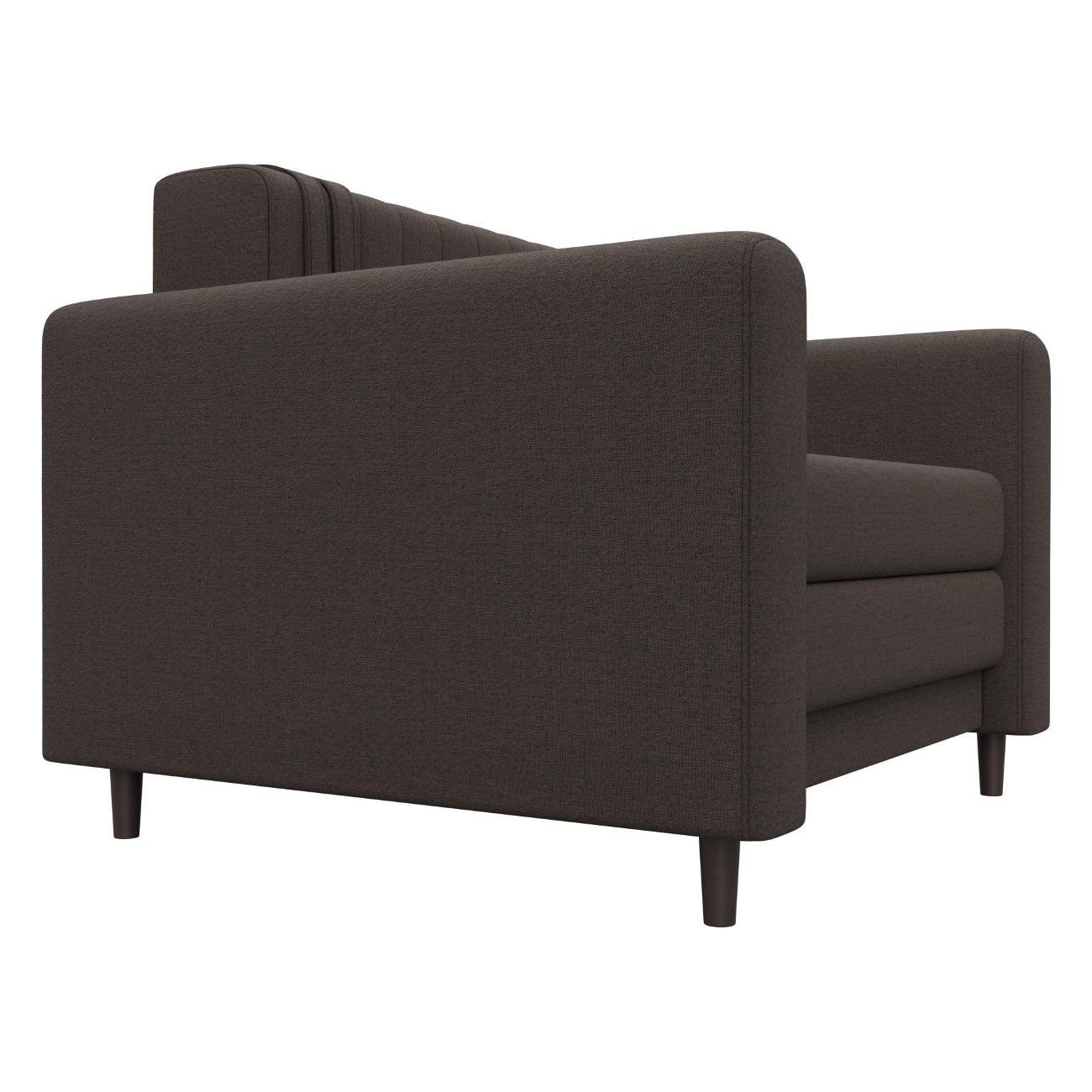 Диван Лига Диванов Лига-070 (полностью рогожка Амур 05 коричневый)