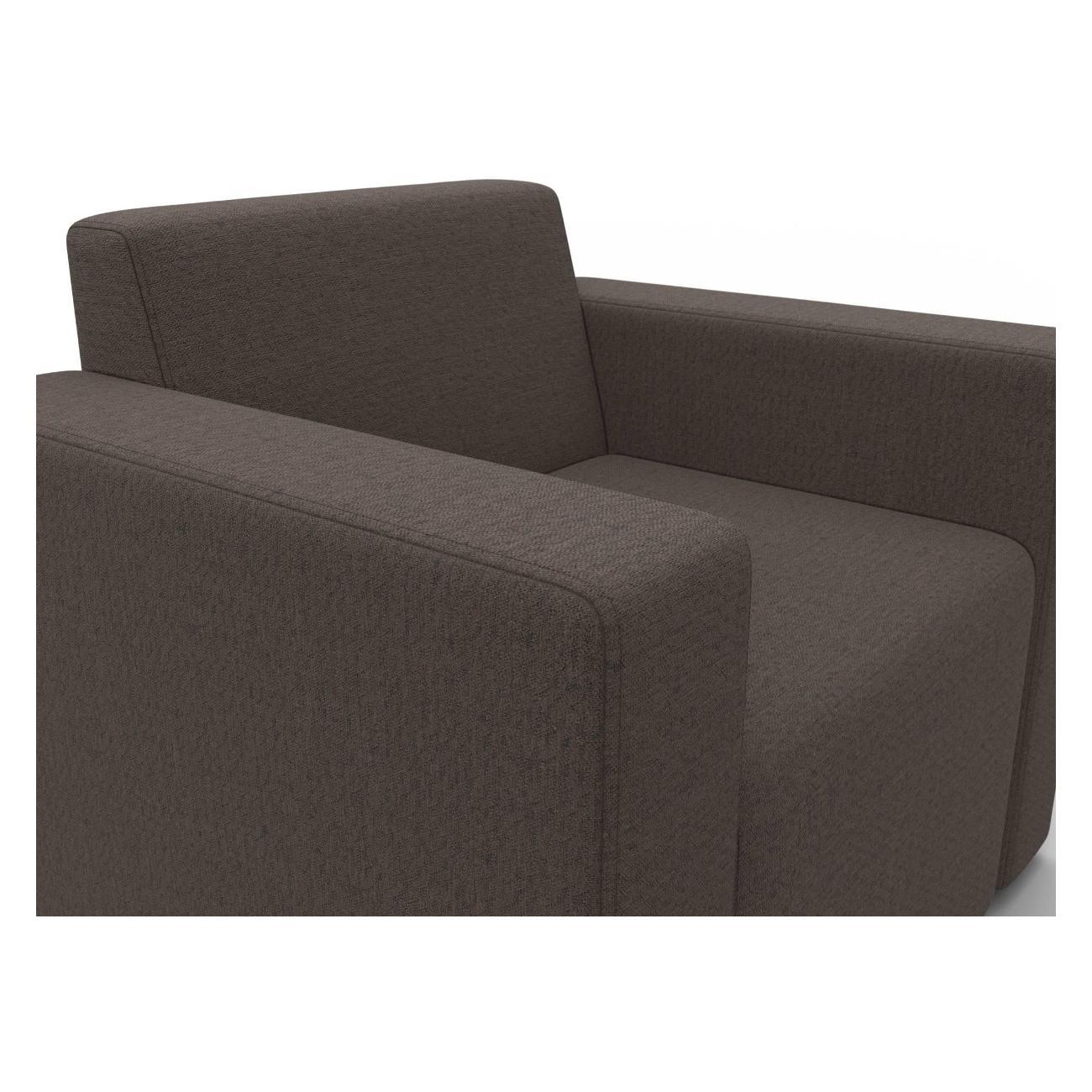 Диван Лига Диванов Лига-093 (полностью рогожка Амур 05 коричневый)