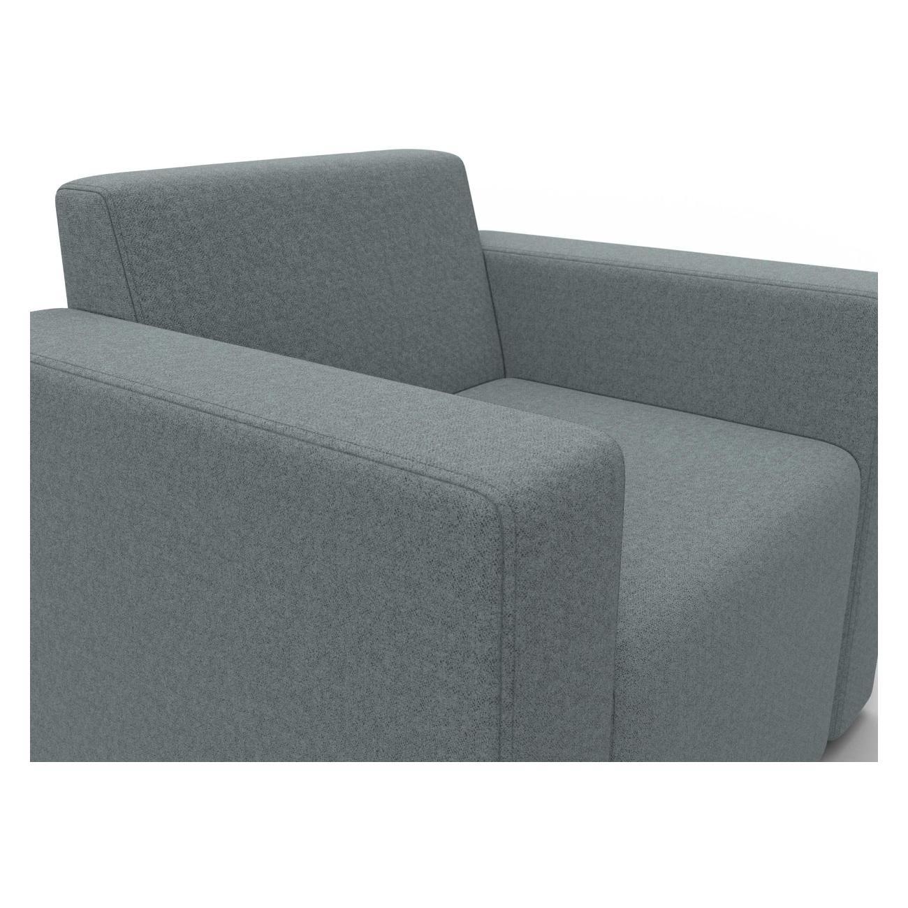 Диван Лига Диванов Лига-093 (полностью рогожка Амур 07 серый)