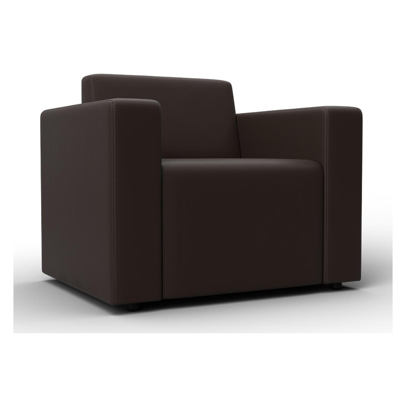 Диван Лига Диванов Лига-093 (полностью экокожа коричневый)