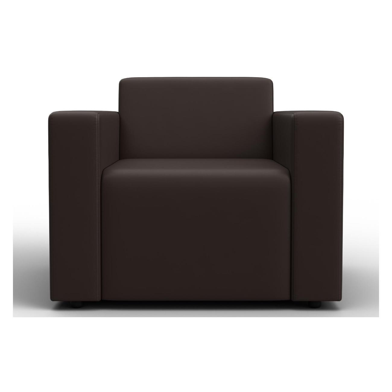 Диван Лига Диванов Лига-093 (полностью экокожа коричневый)