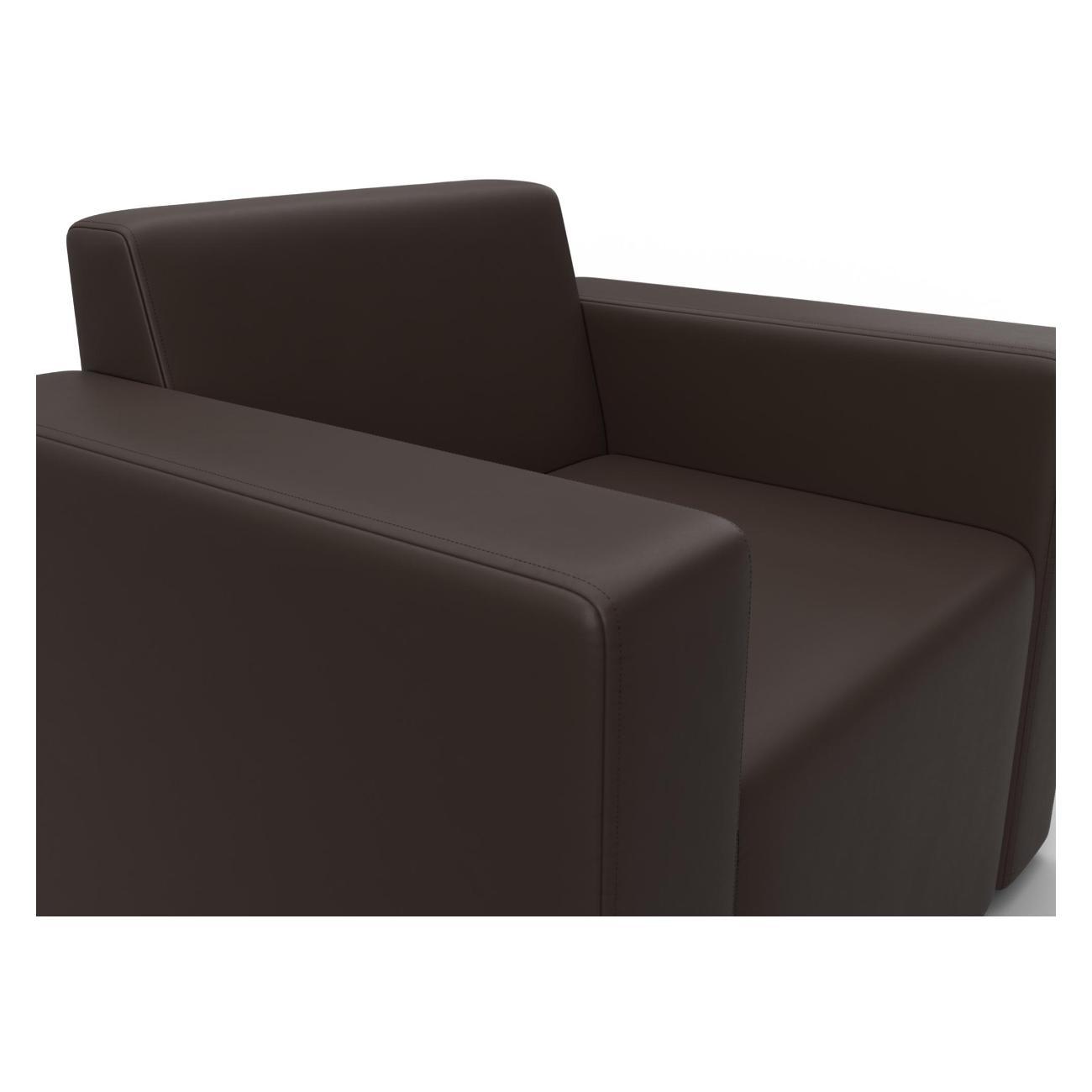 Диван Лига Диванов Лига-093 (полностью экокожа коричневый)