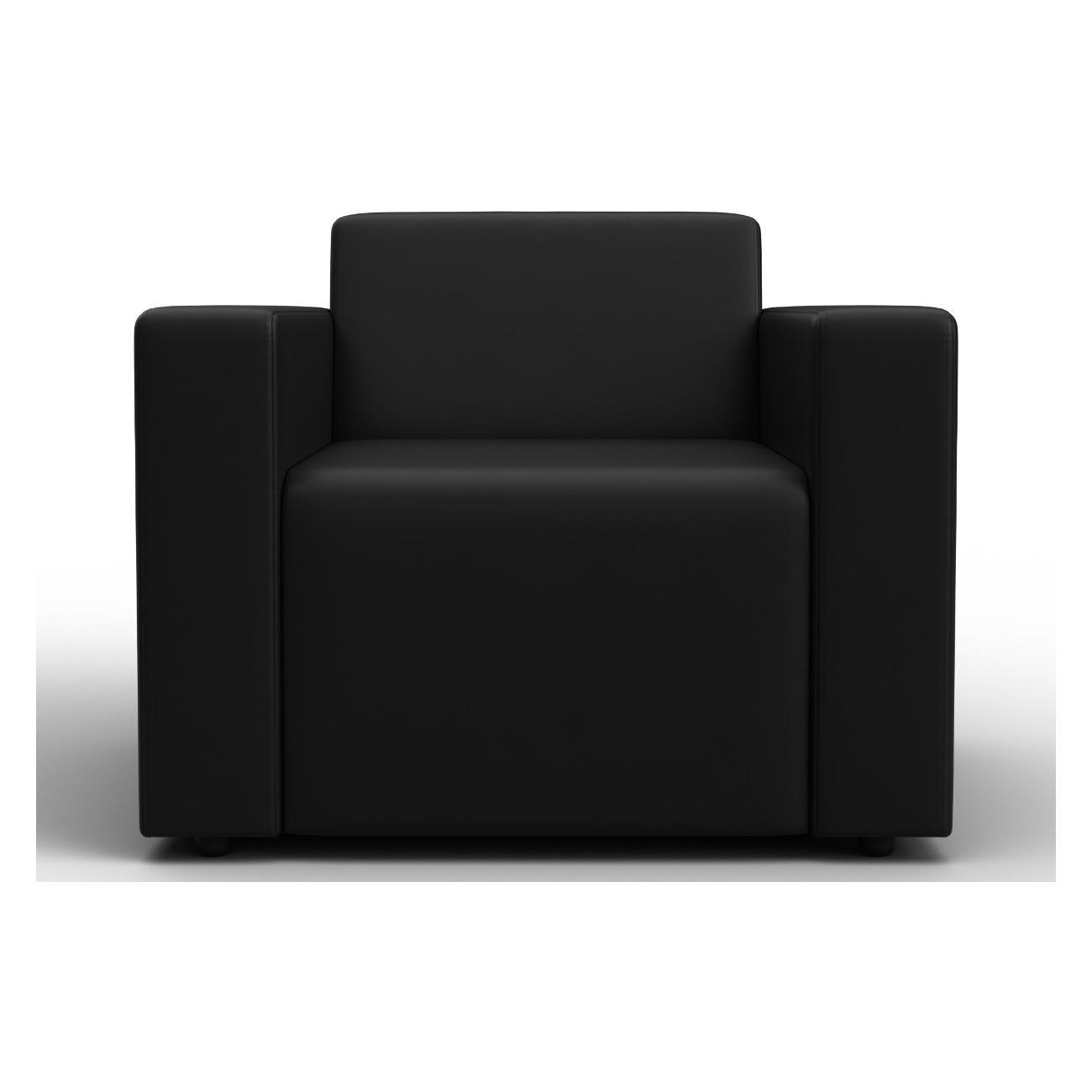 Диван Лига Диванов Лига-093 (полностью экокожа черный)