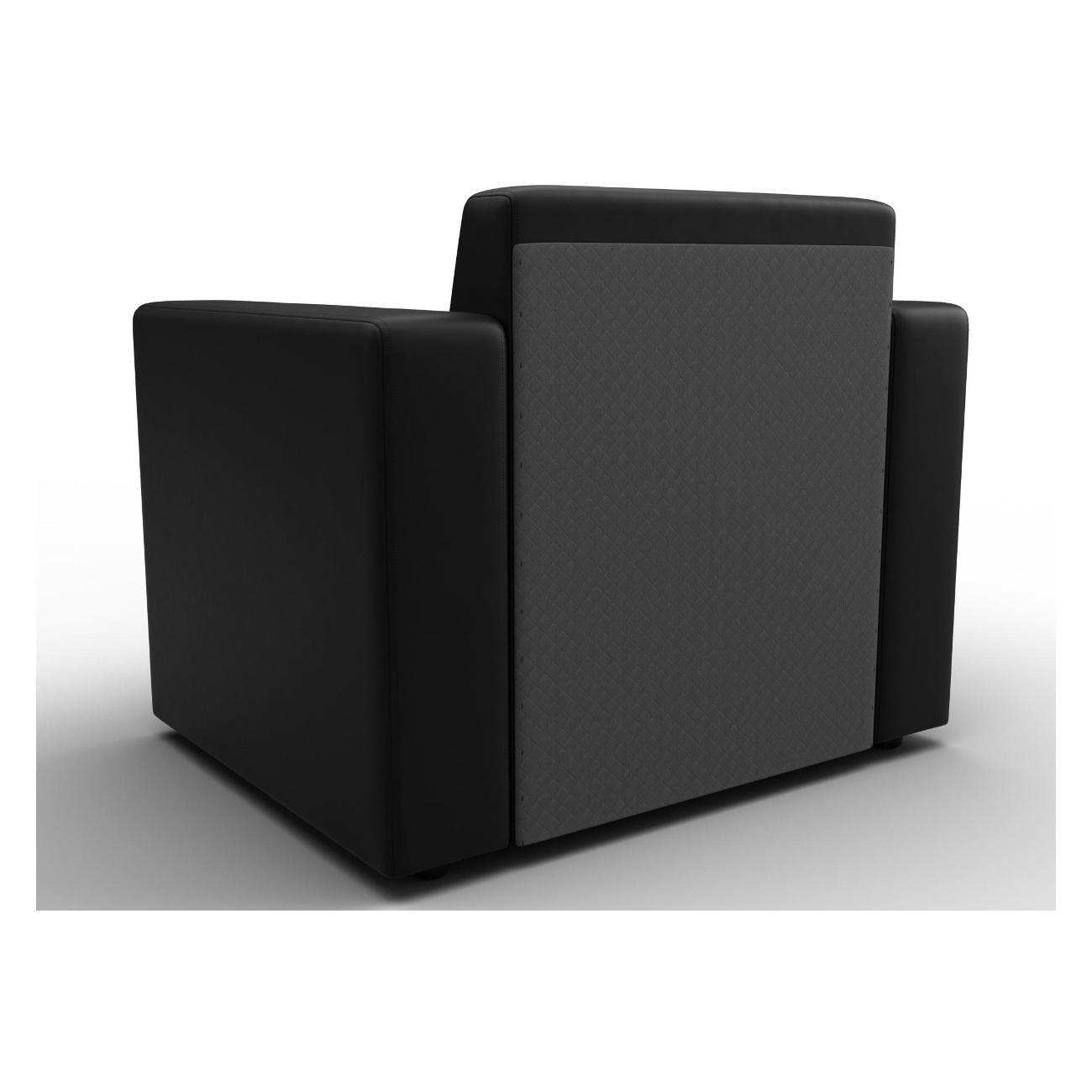 Диван Лига Диванов Лига-093 (полностью экокожа черный)