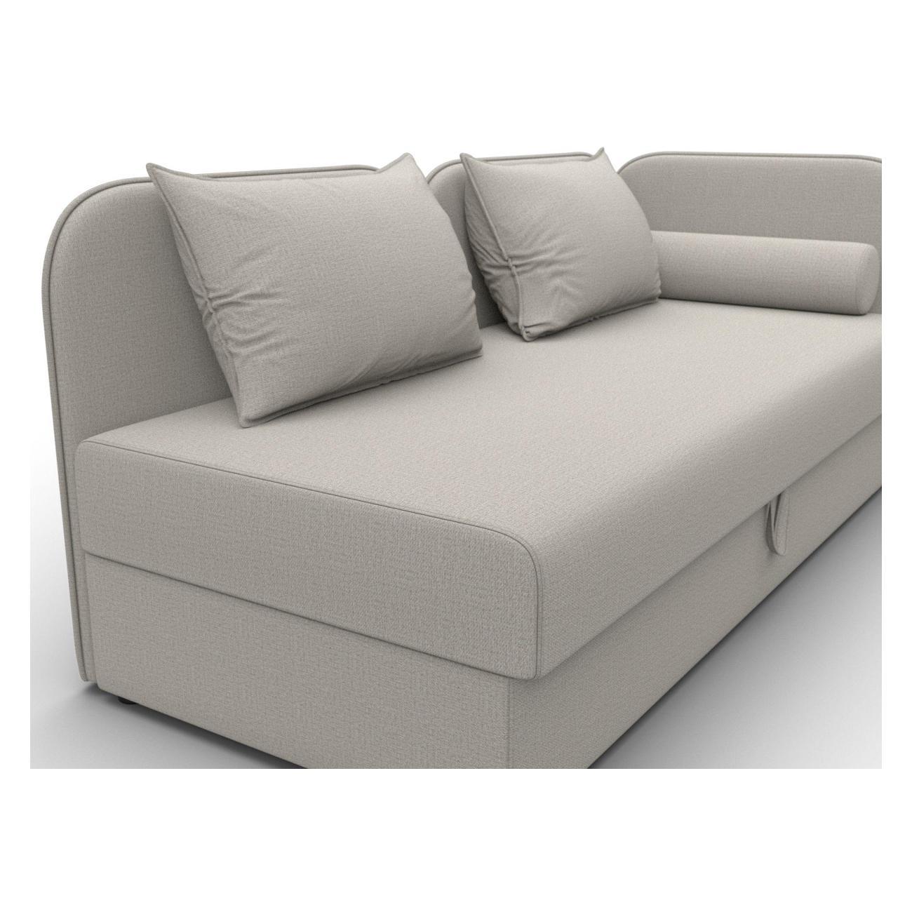 Диван Лига Диванов Лига-094 НПБ (полностью рогожка Амур 02 бежевый)