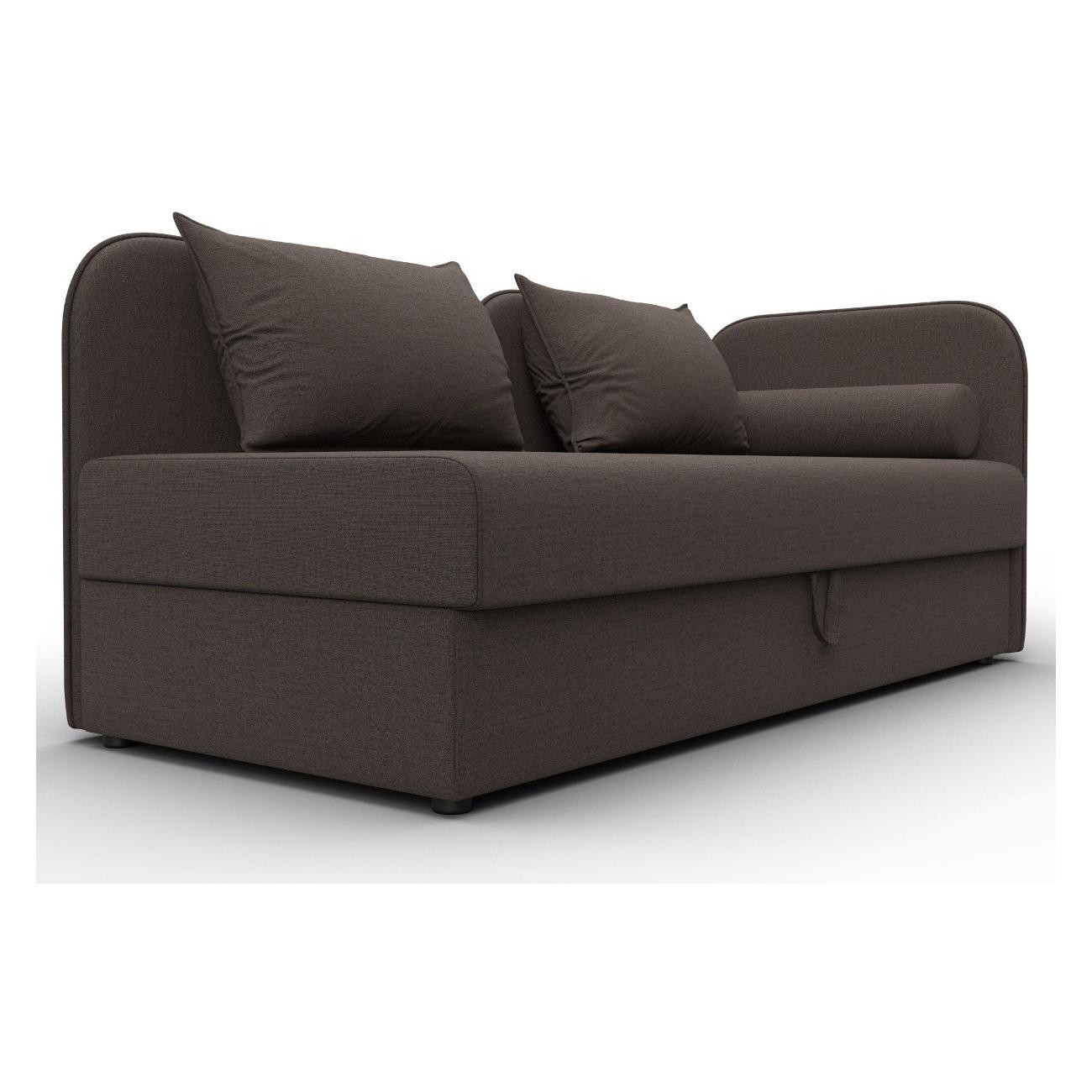 Диван Лига Диванов Лига-094 НПБ (полностью рогожка Амур 05 коричневый) 132526